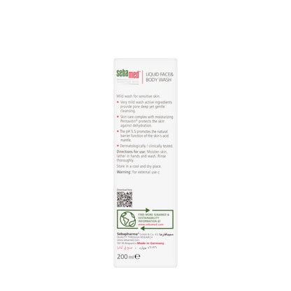 Sebamed Face And Body Liquid Wash 200 ml