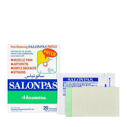 Salonpas Patch 6.5 cmx 4.2 cm  20 Pieces
