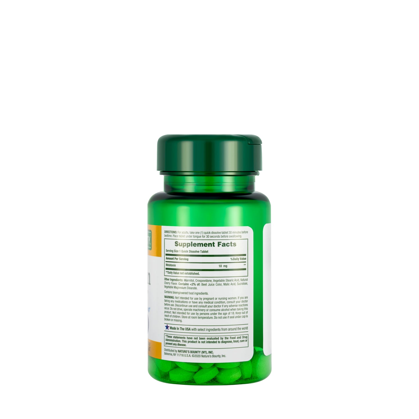Nature's Bounty Melatonin 10mg 45 Dissolve Tablets