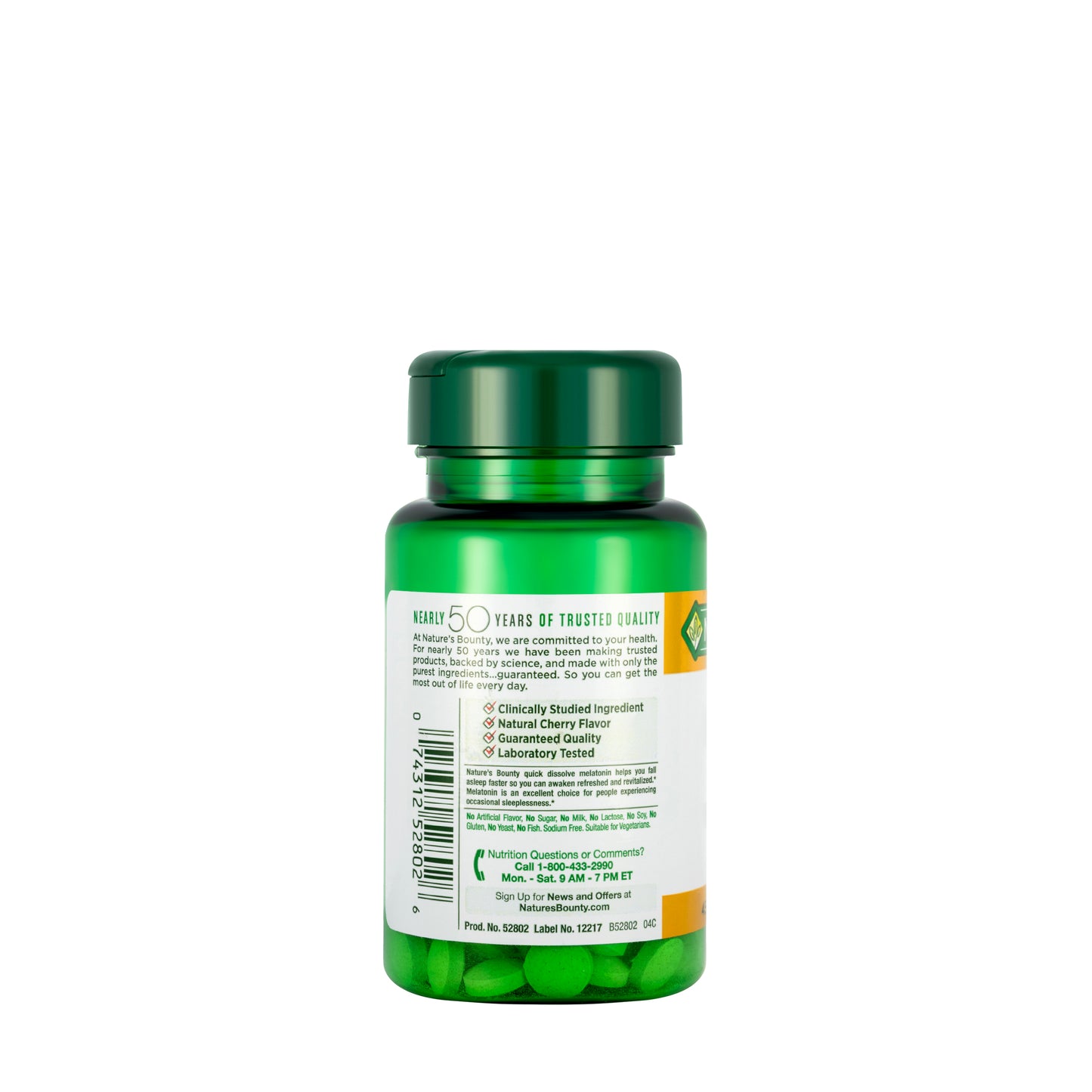 Nature's Bounty Melatonin 10mg 45 Dissolve Tablets