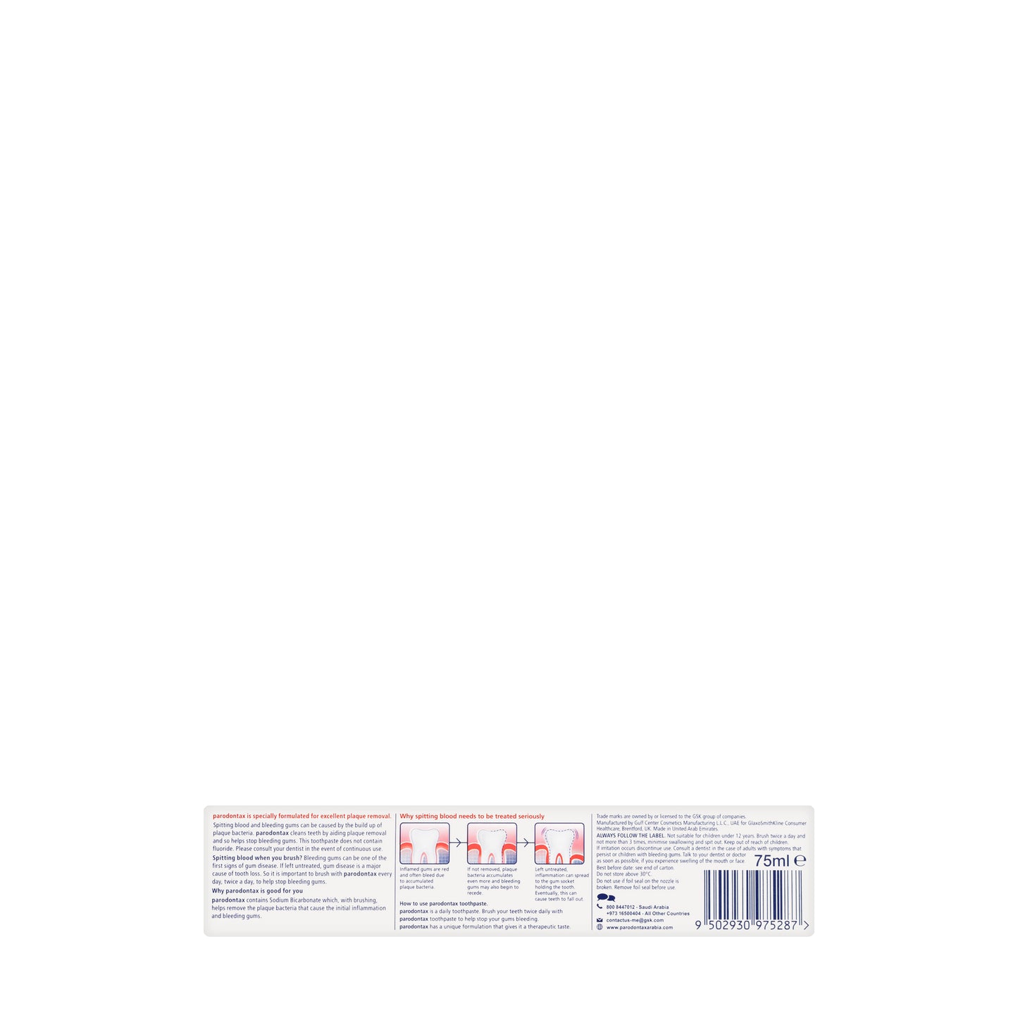 Parodontax Original Toothpaste 75ml