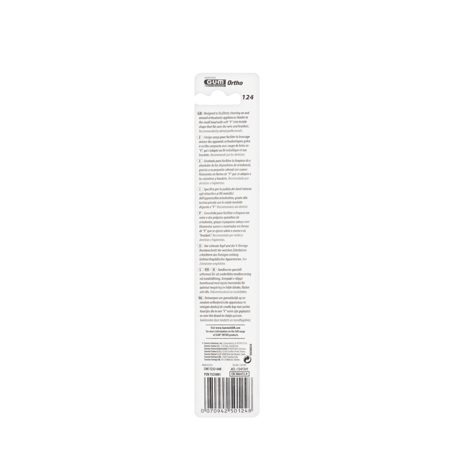 Gum Ortho Toothbrush Soft [124]