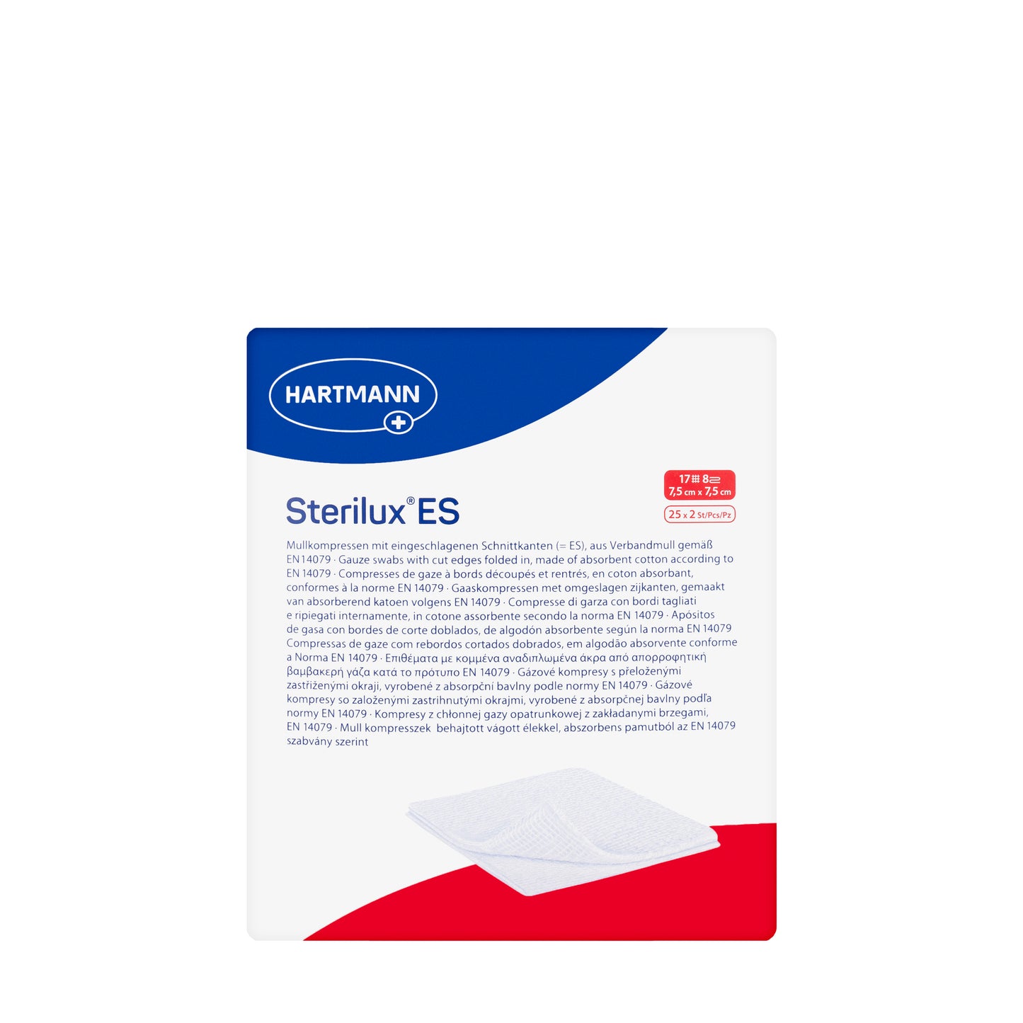 Hartmann Sterlx Sterile 7.5 X 7.5 Cm [25X2 Pieces]