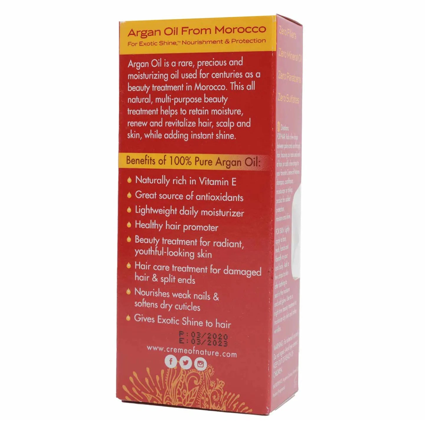 Creme of Nature 100% Pure Argan Oil 29 Ml