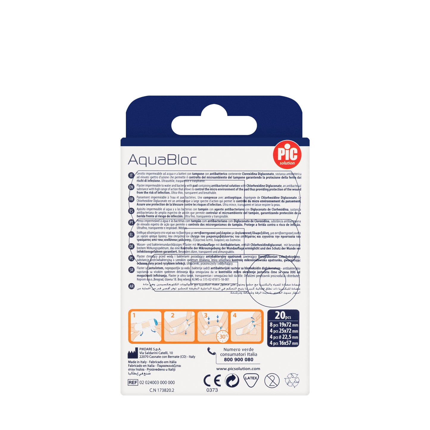 Pic Solution AquaBloc Mix waterproof Plaster 20 Pieces