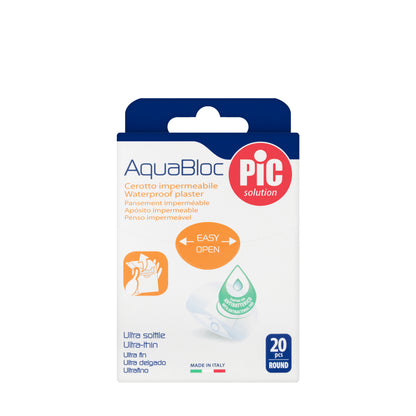 Pic Solution AquaBloc waterproof Plaster Rounded 20 Pieces