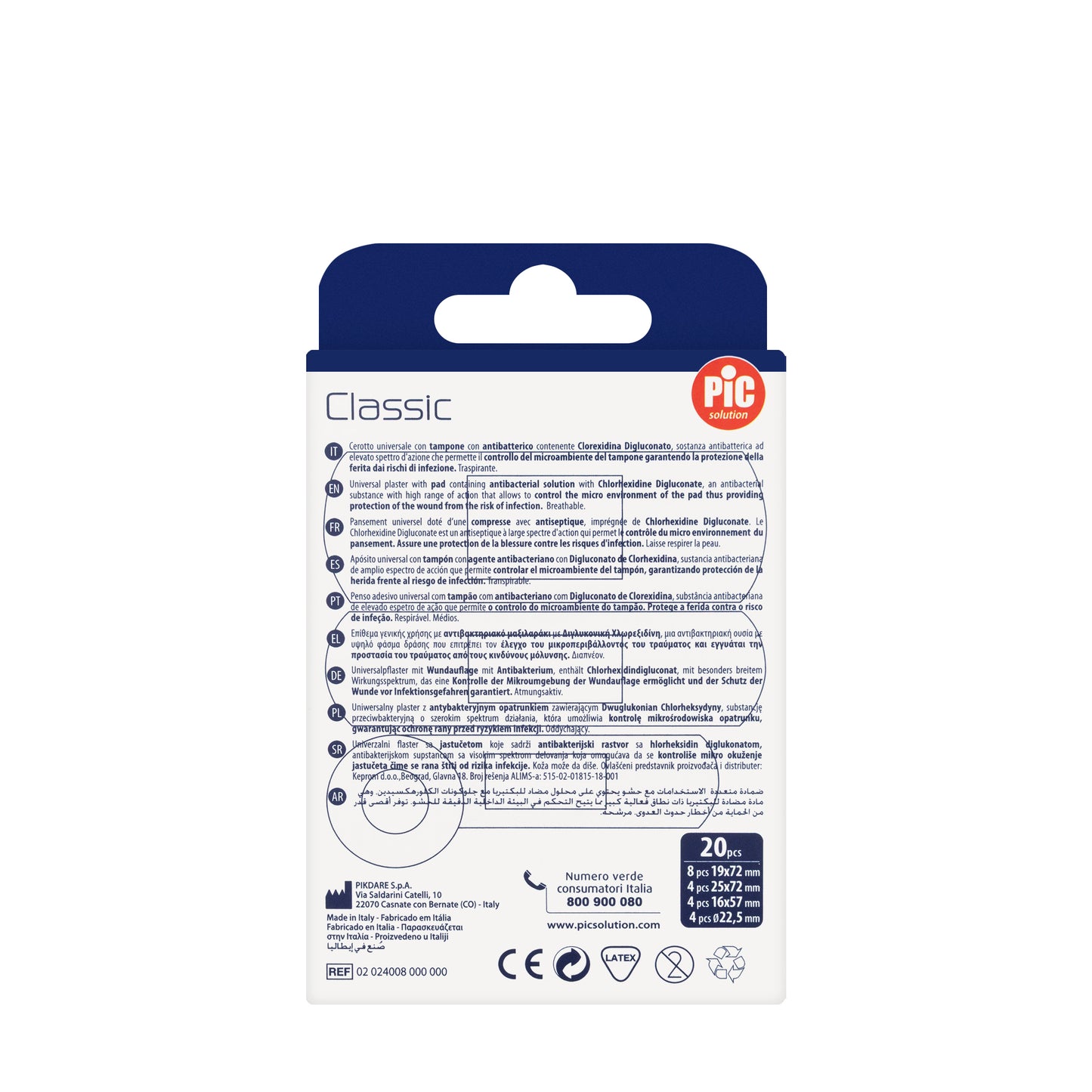 Pic Solution Classic Universal Plaster Mix 20 Pieces