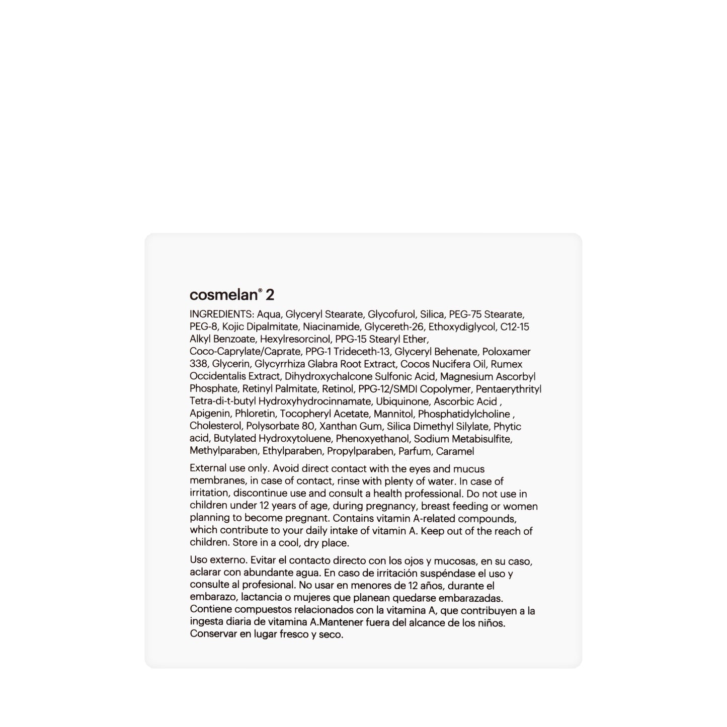 Mesoestetic Cosmelan 2 Cream 30 Gm