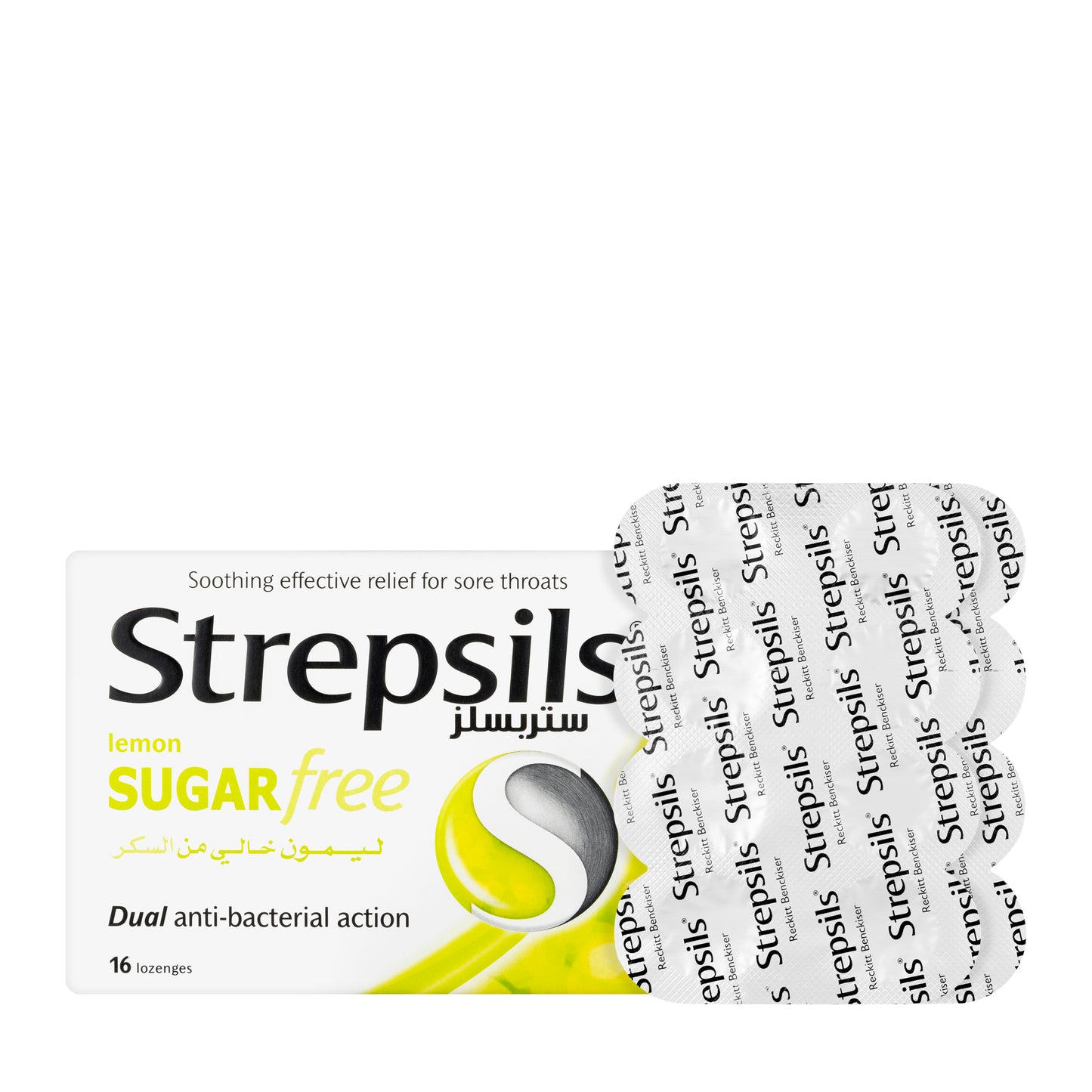 Strepsils Lemon & Herb Sugar Free 16 Lozenges