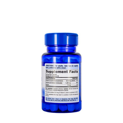 Puritan's Pride Calcium 600 + Vitamin D3 60 Caplets