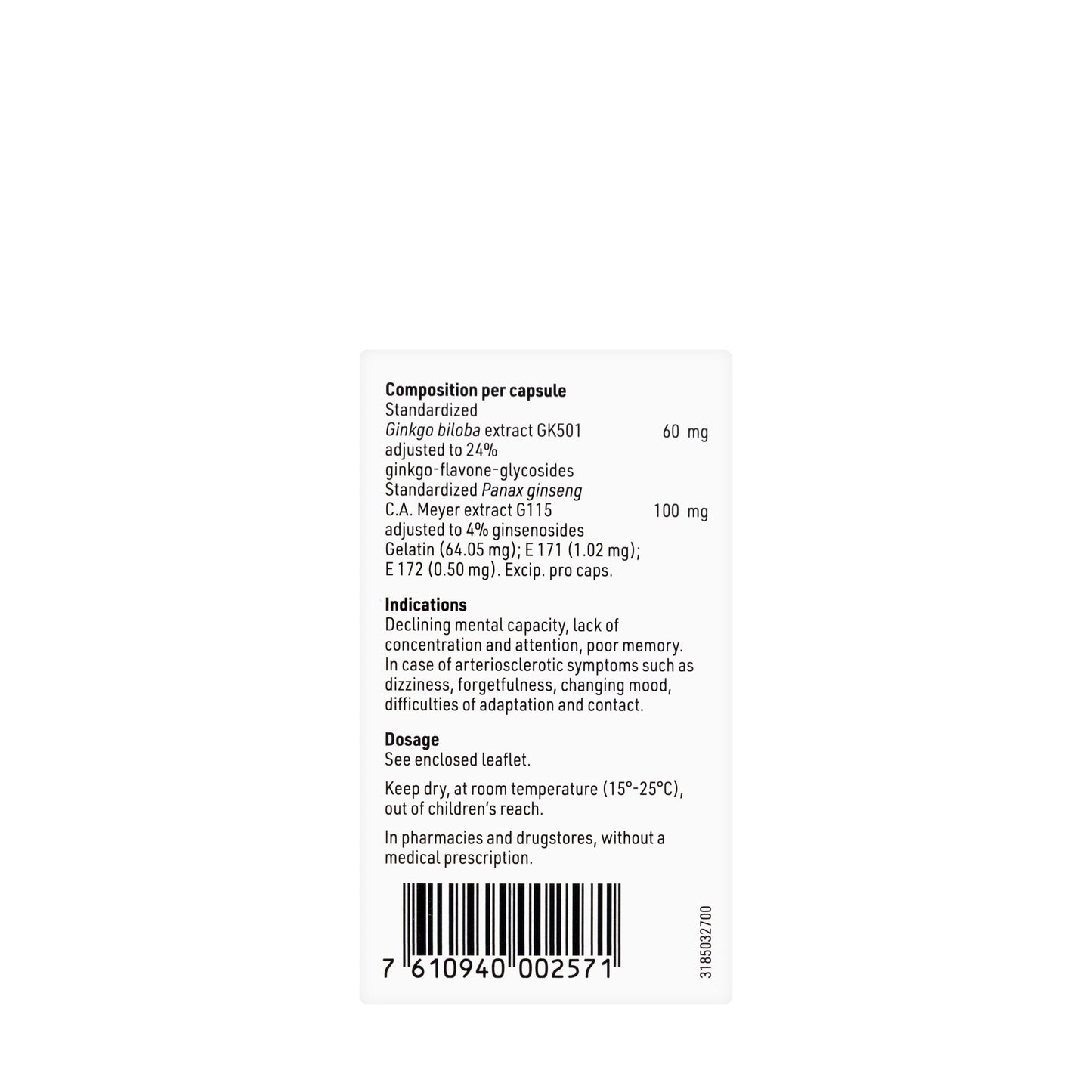 Gincosan 30 Capsules