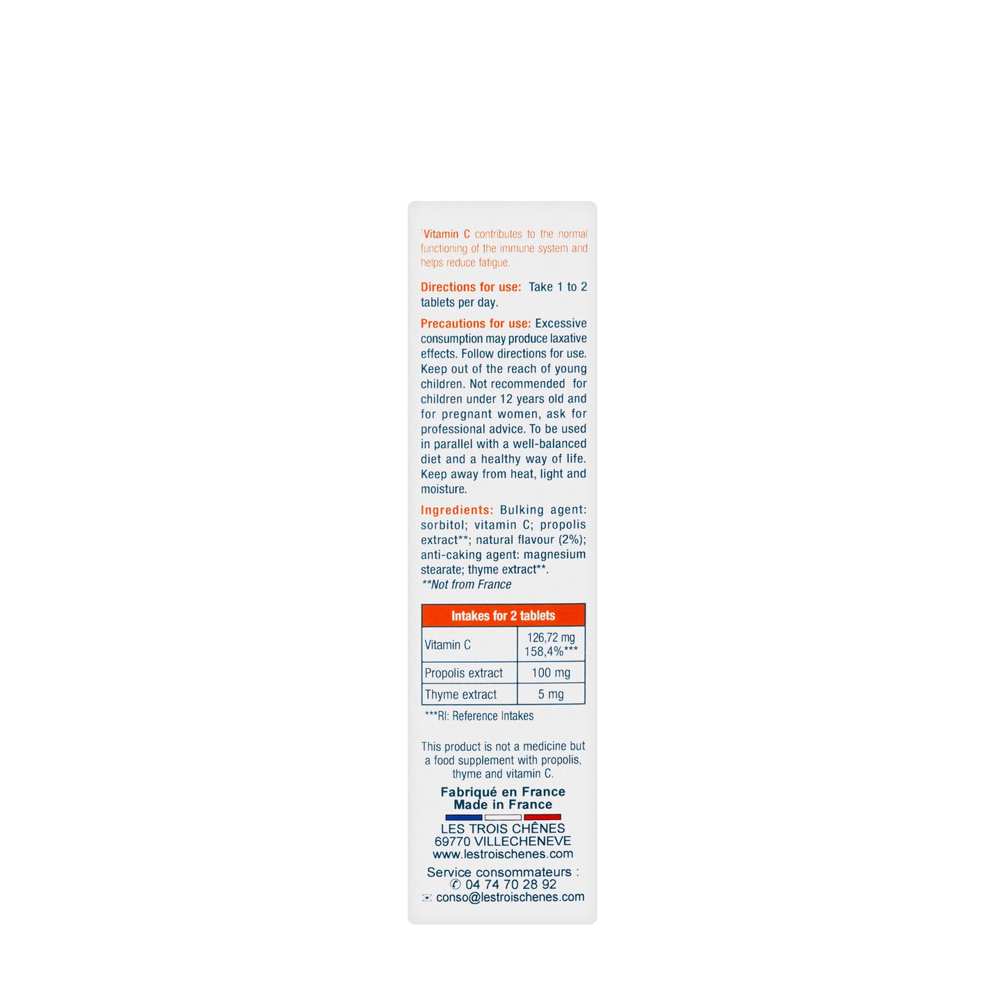 3 Chenes Propolis 40 Lozenges