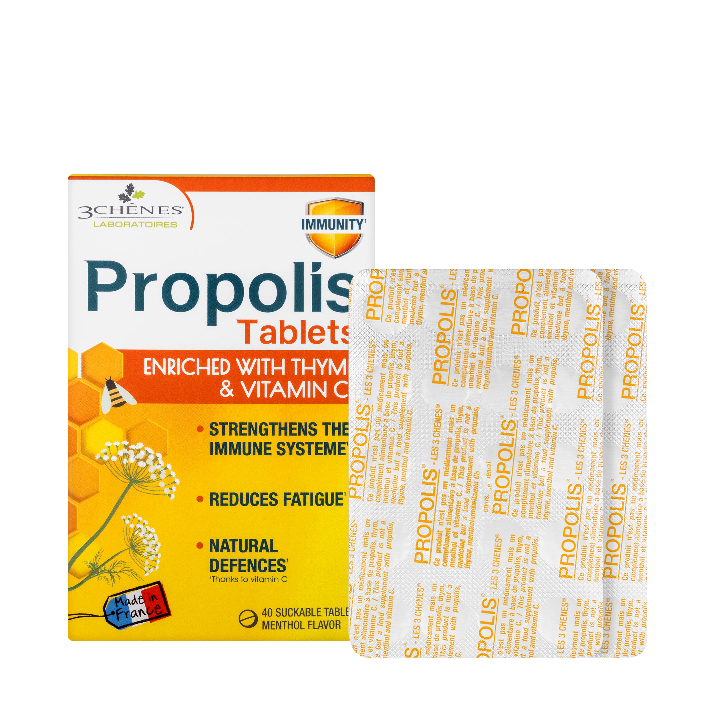 3 Chenes Propolis 40 Lozenges
