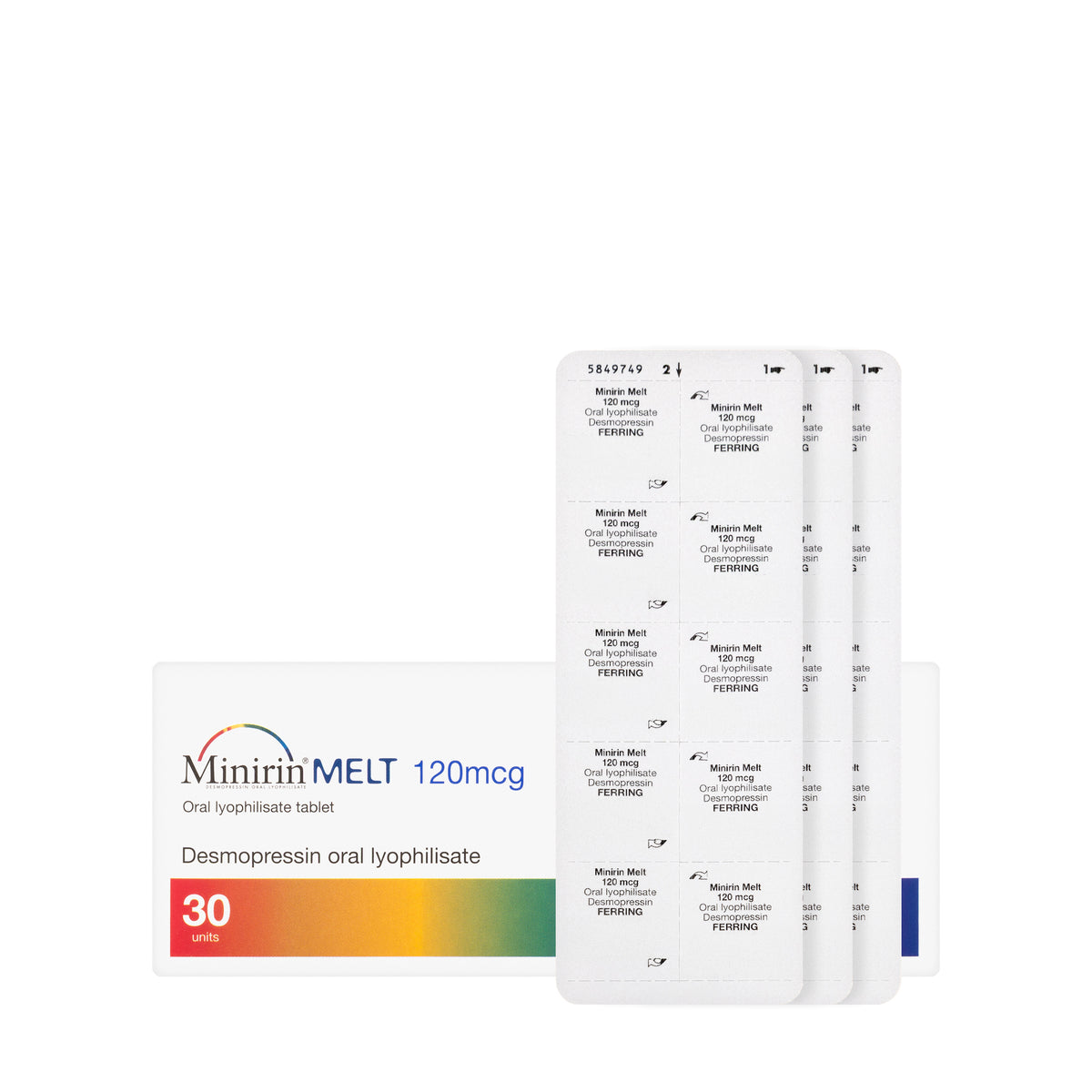 Minirin Melt 120Mcg 30 Tablets