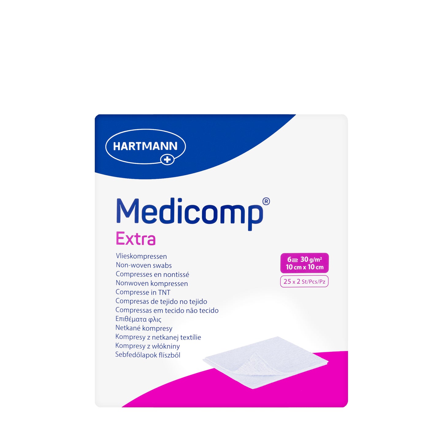 Hartmann Medicomp Extra 10X10Cm 25X2 Pieces