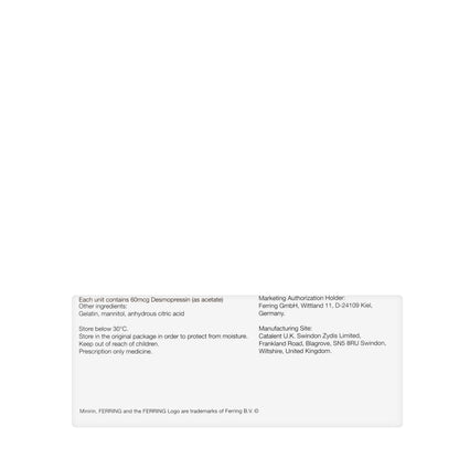 Minirin Melt 60Mcg 30 Tablets