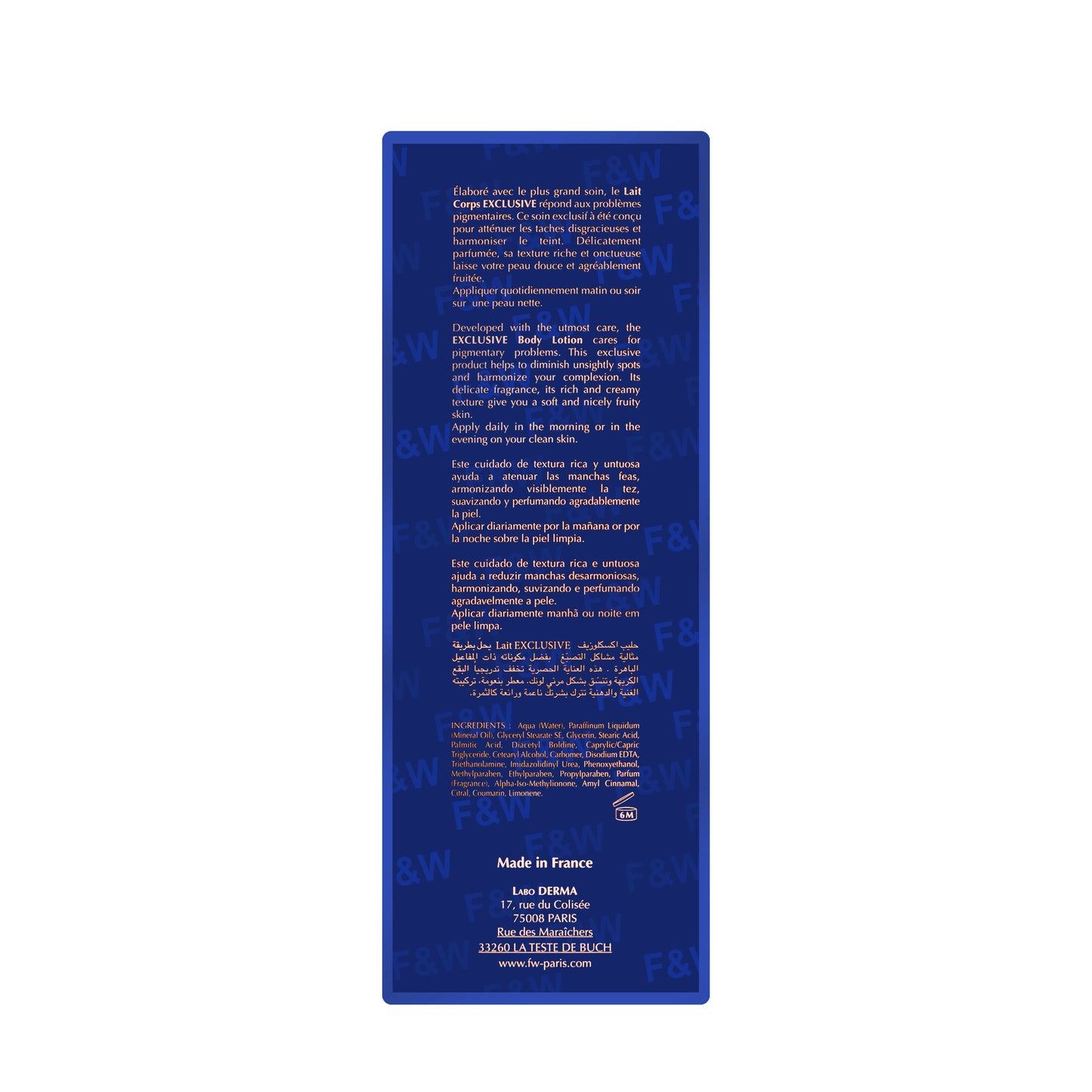 Fair And White Exclusive Whitenizer Brightening Body Lotion 500 Ml