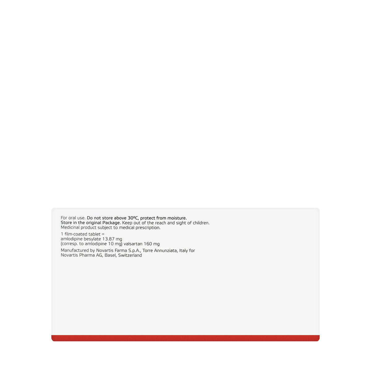 Exforge 10/160Mg 28 Tablets