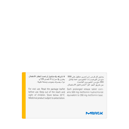 Glucophage Xr 500Mg 30 Tablets