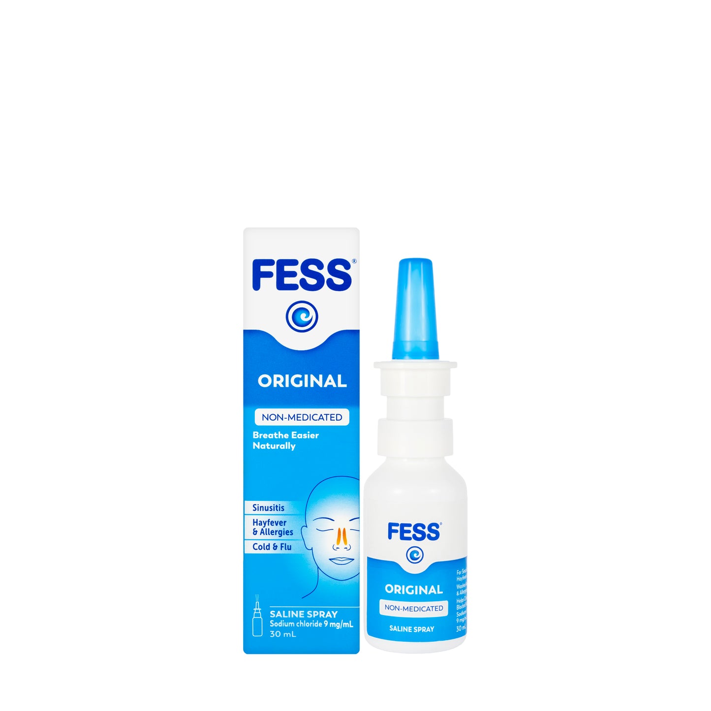 Fess Nasal Saline Spray 30Ml