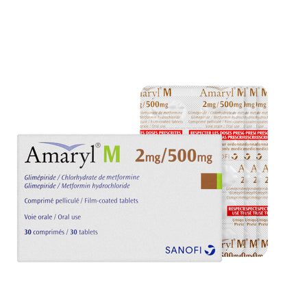 Amaryl M 2/500Mg 30 Tablets