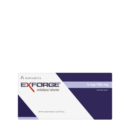 Exforge 5/160Mg 28 Tablets