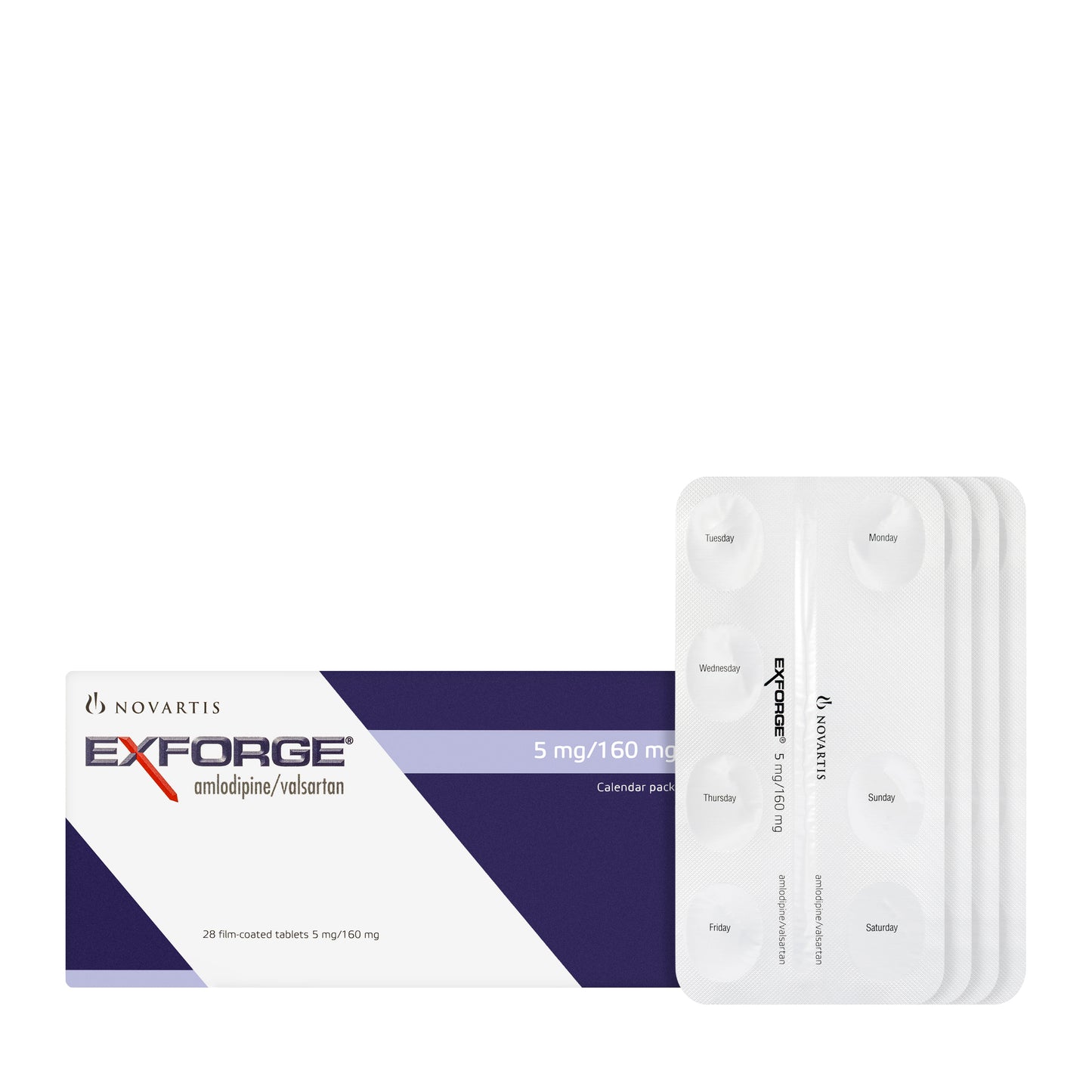 Exforge 5/160Mg 28 Tablets