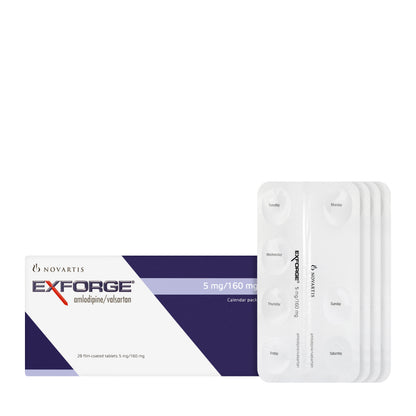 Exforge 5/160Mg 28 Tablets