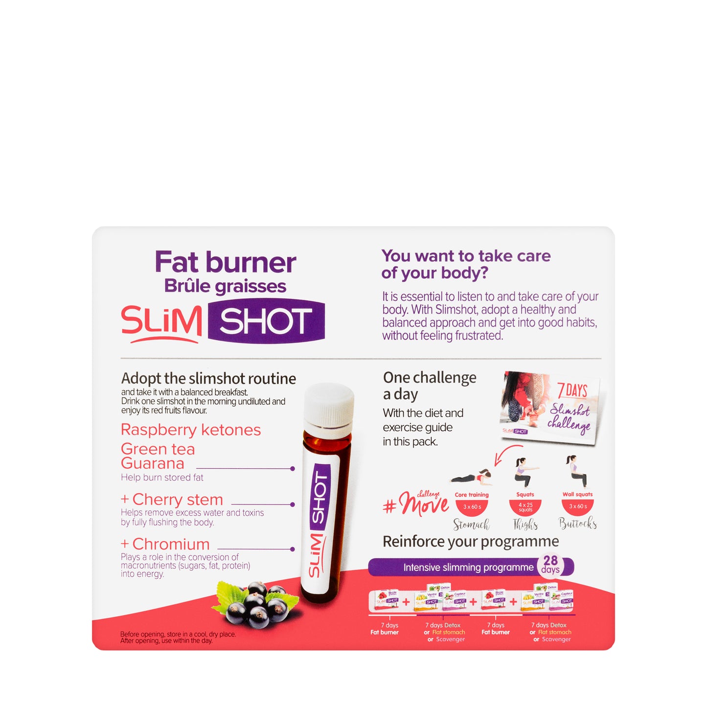 Vitarmonyl Slim Shot Brule Graisses Liquid Shots 7X25 ml