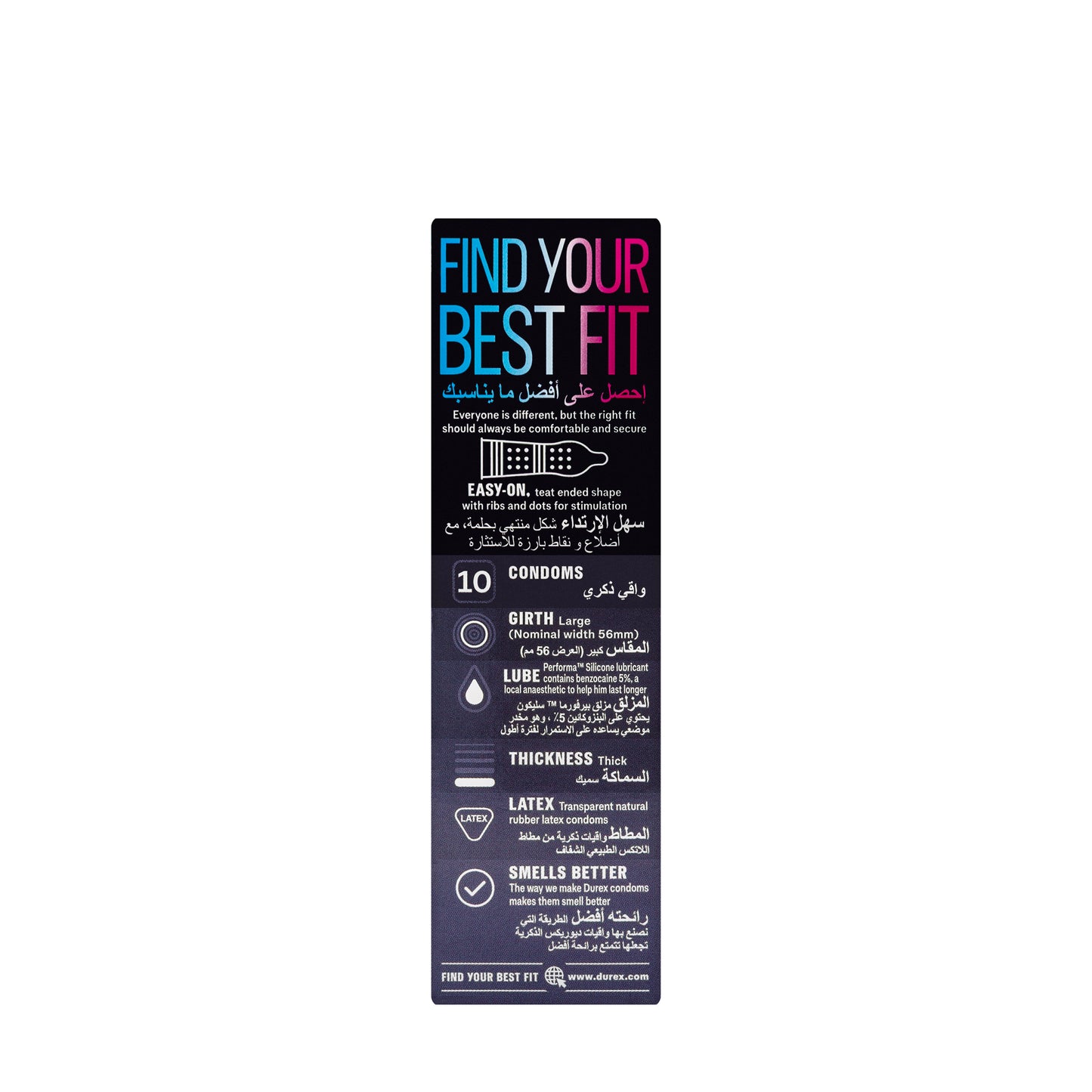 Durex Condom Mutual Pleasure 10 Pieces