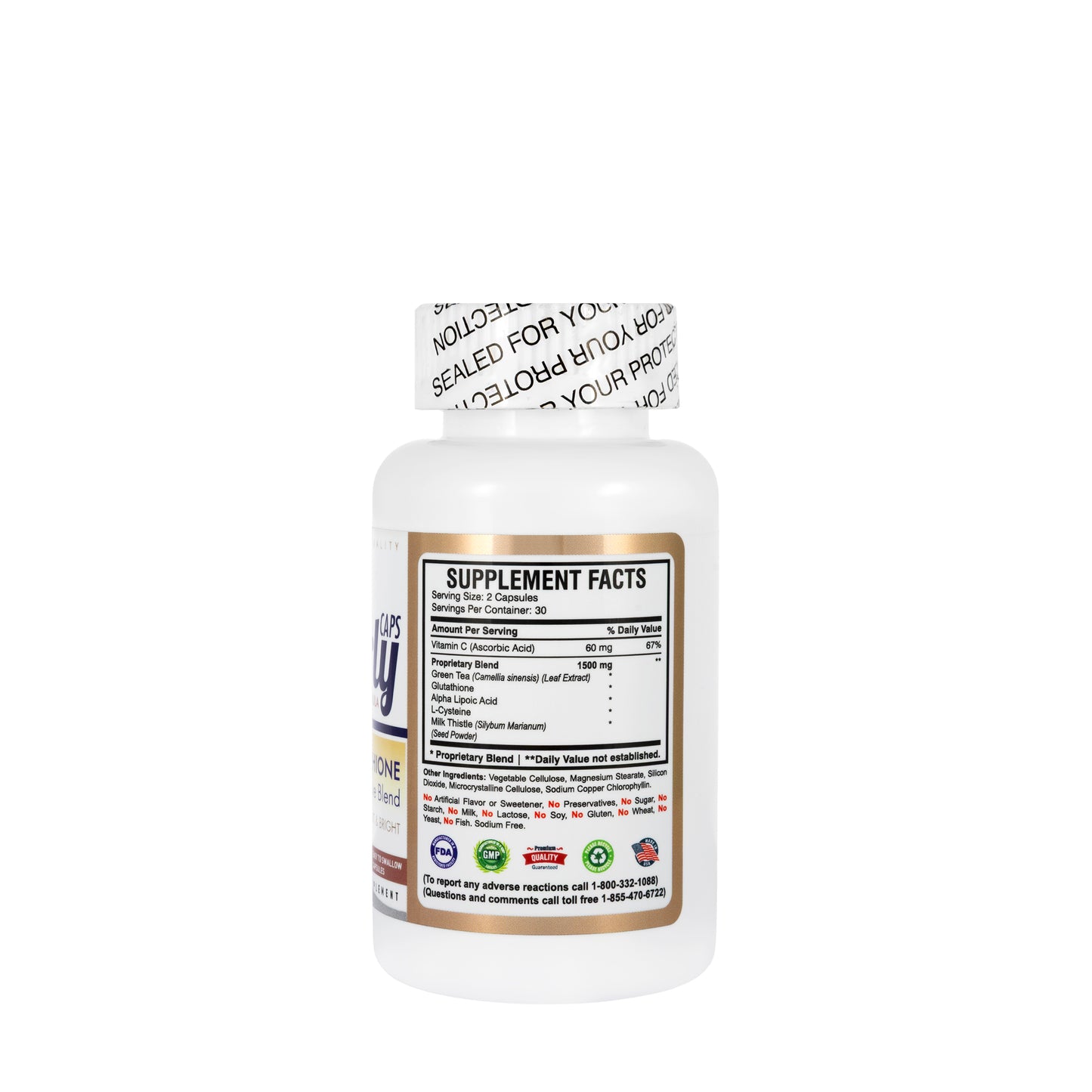 AMS Pearly Caps Glutathione 60 Capsules
