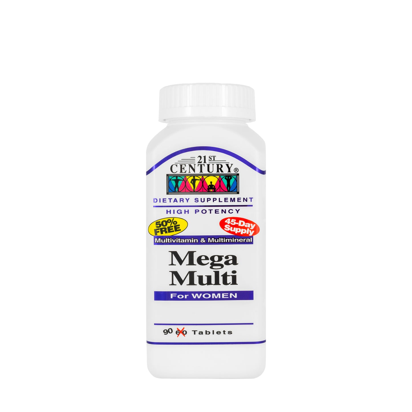 21 Century Mega Multi Woman 90 Tablet