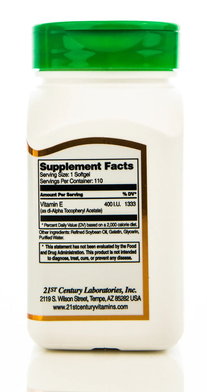 21 Century Vitamin E 400 mg 110 Capsule