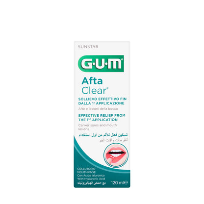 Gum Afta Clear Mouthwash 120 ml