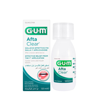 Gum Afta Clear Mouthwash 120 ml