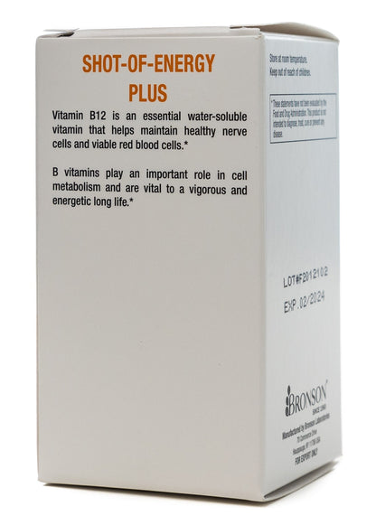 Bronson Shot Of Energy Plus 30 Chewable Tablets