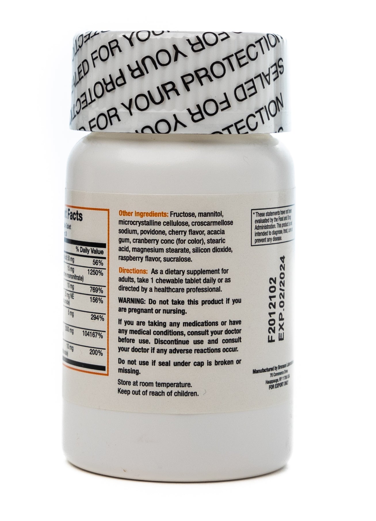 Bronson Shot Of Energy Plus 30 Chewable Tablets