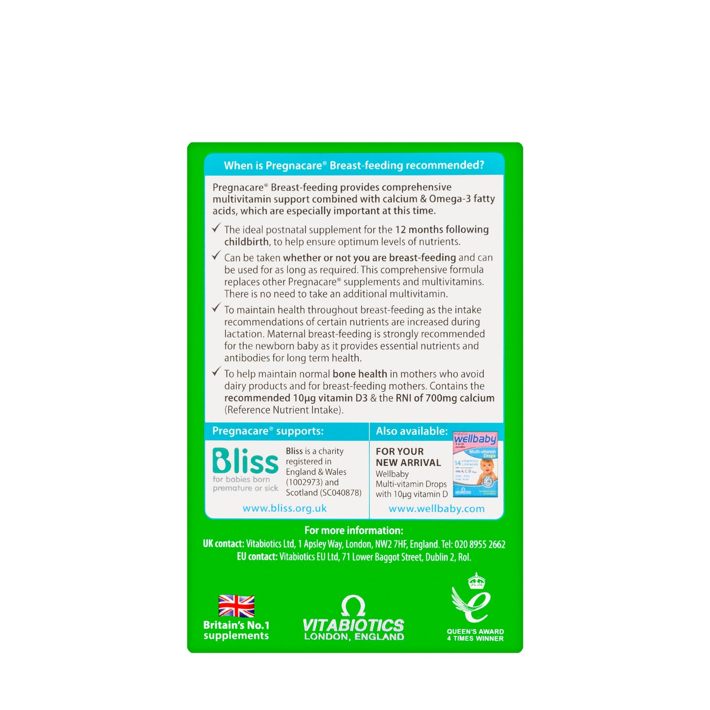 Vitabiotics Pregnacare Breast Feeding 56 Tablets+28 Capsules