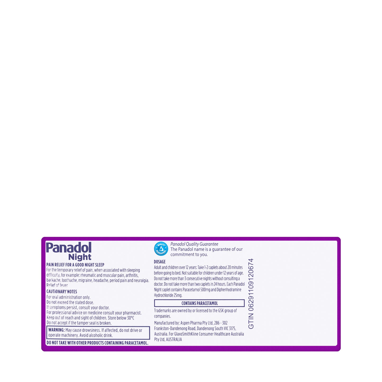 Panadol Night 24 Tablets