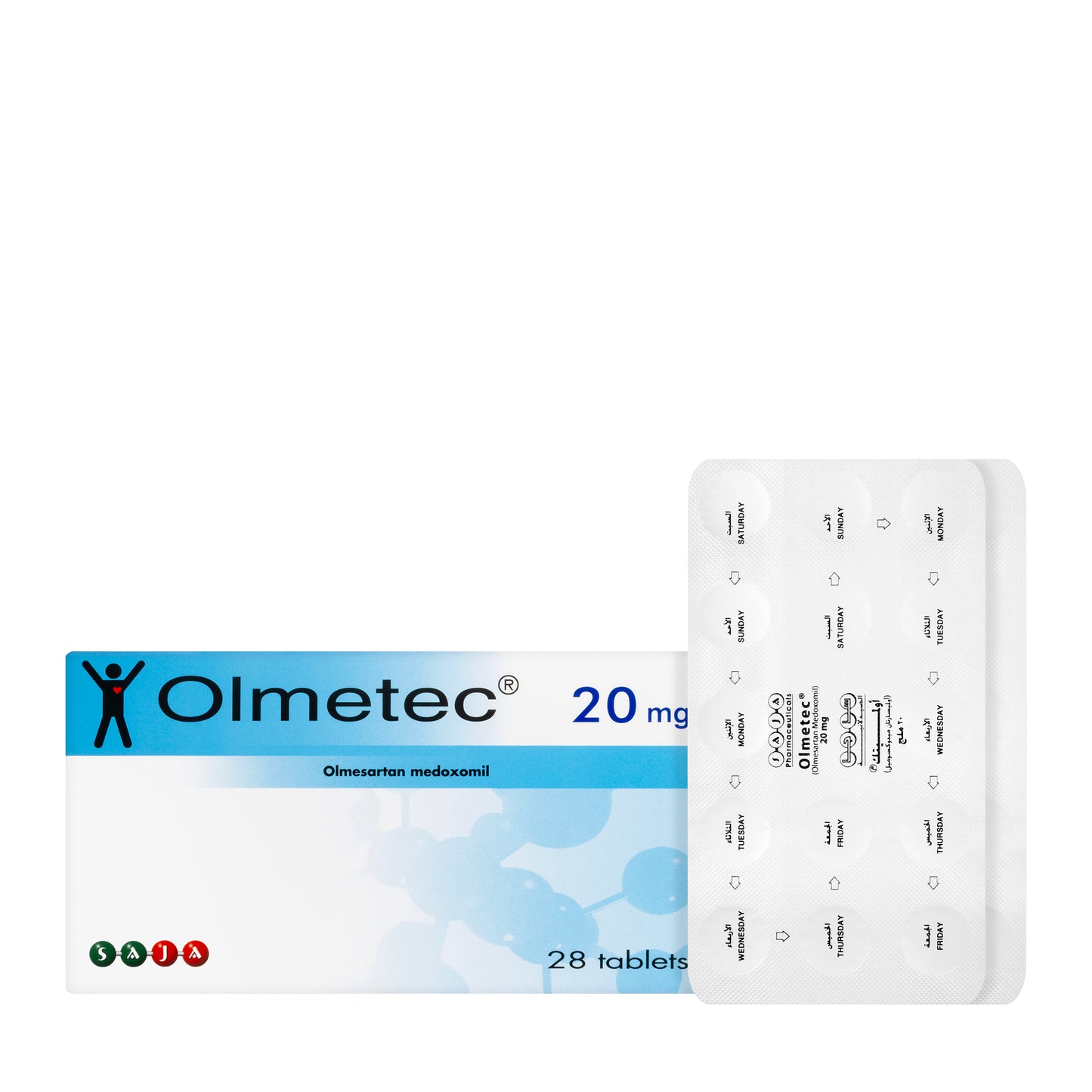 Olmetec 20Mg 28 Tablets