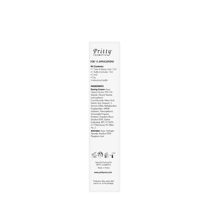 Pritty Eyelash and Eyebrow Dye Brown (15 Applications)