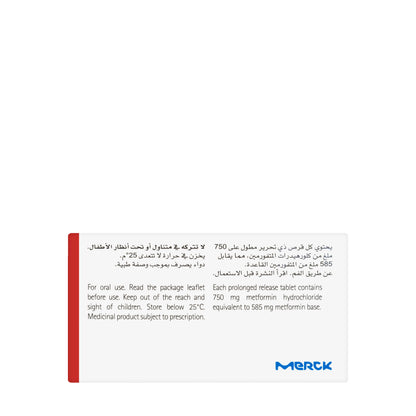 Glucophage Xr 750Mg 30 Tablets