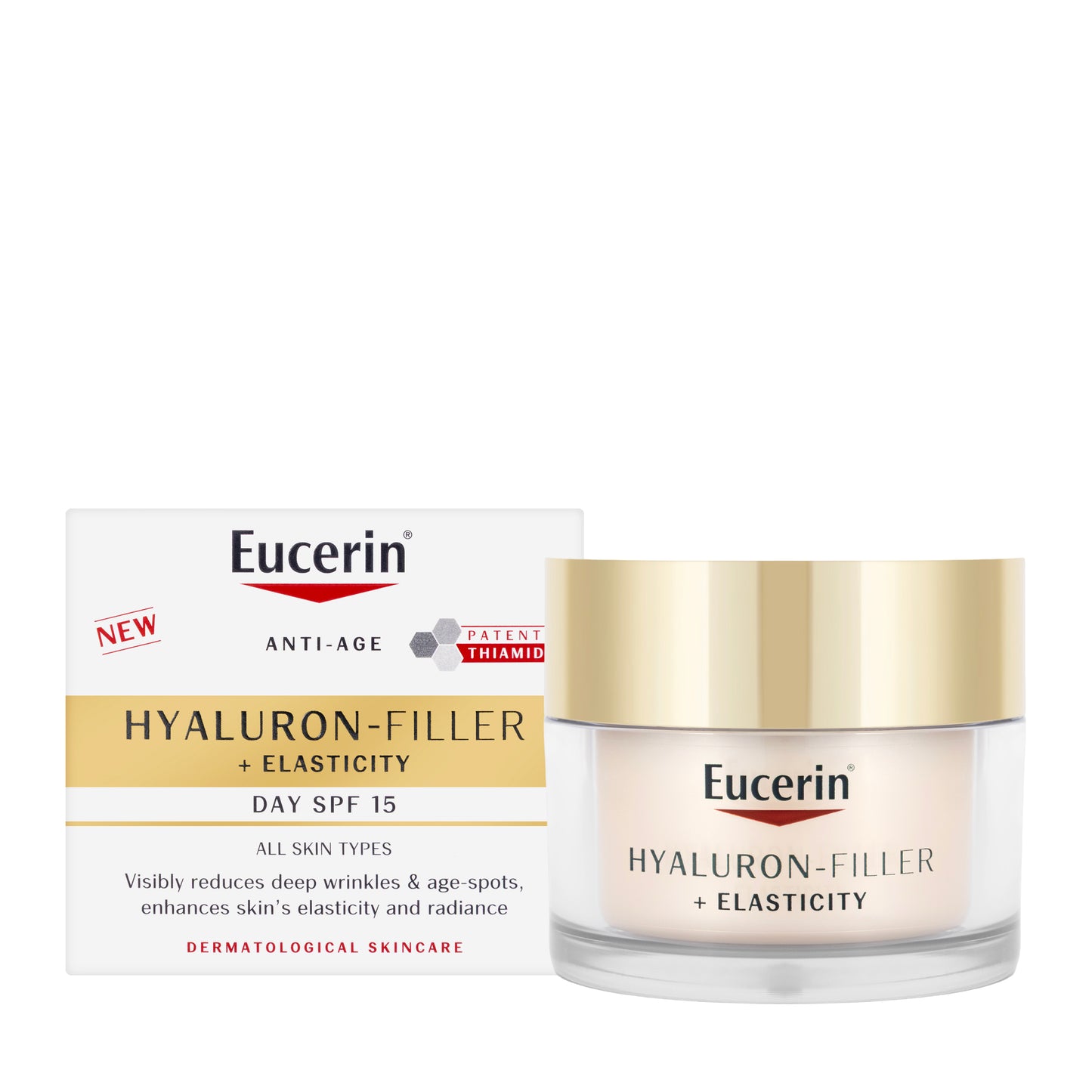 Eucerin Anti-Age Hyaluron-Filler + Elasticity SPF 15 Day Cream 50 Ml