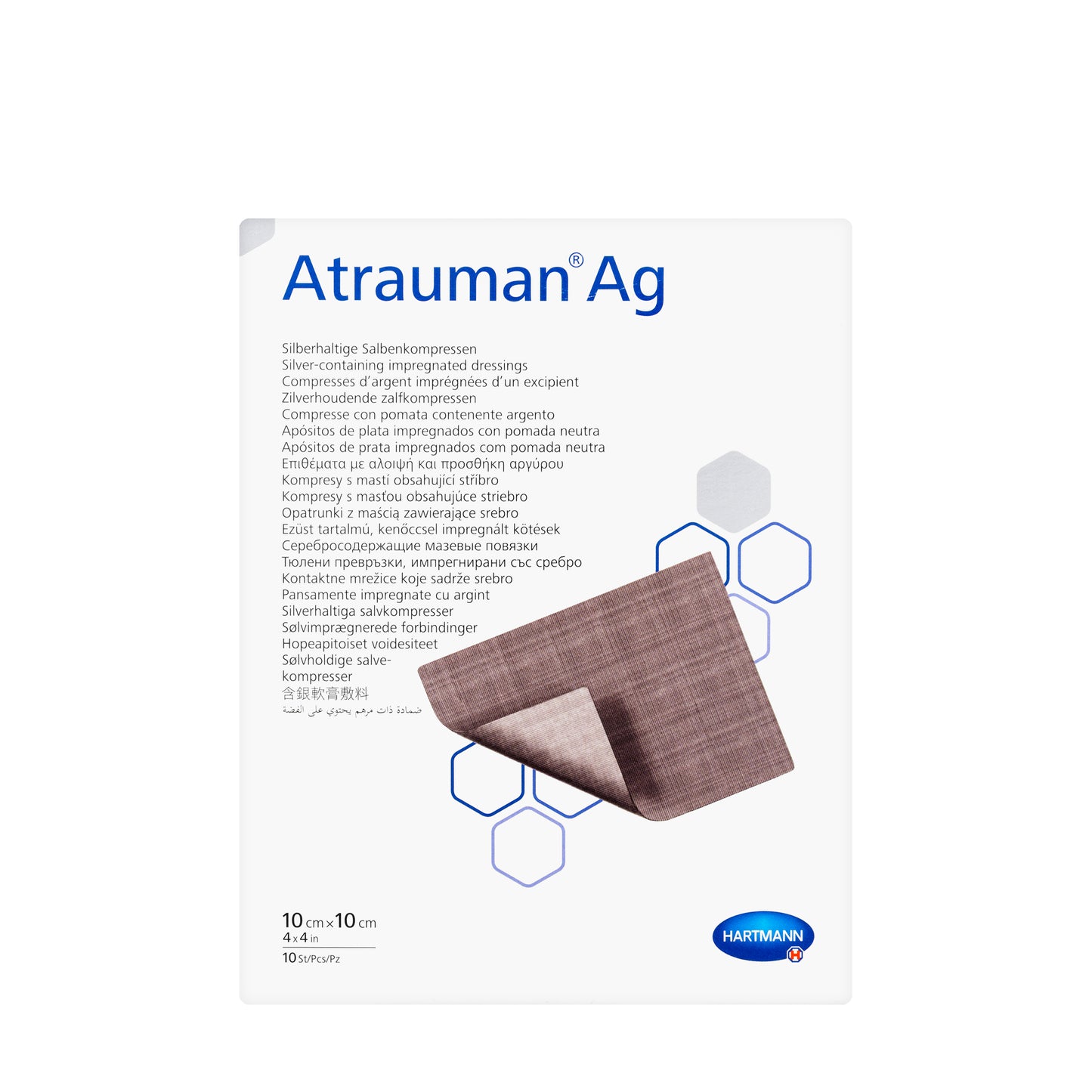 Hartmann Atrauman-Ag 10CmX10Cm 10 Pieces