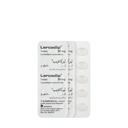 Lercadip 20Mg 30 Tablets