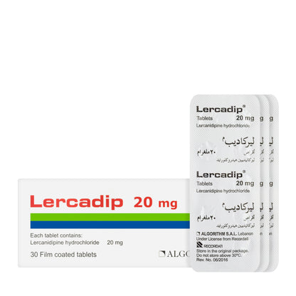 Lercadip 20Mg 30 Tablets