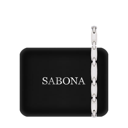 Sabona 302 Lady Executive Silver Sports Magnetic Bracelet [Large]