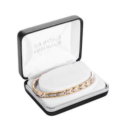 Sabona 330 Lady Executive Regal Duet Slim Magnetic Bracelet [X-Large]
