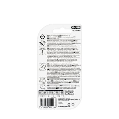 Gum TravLer 1.1mm 6 Intradental Brushes [1414] [Green]