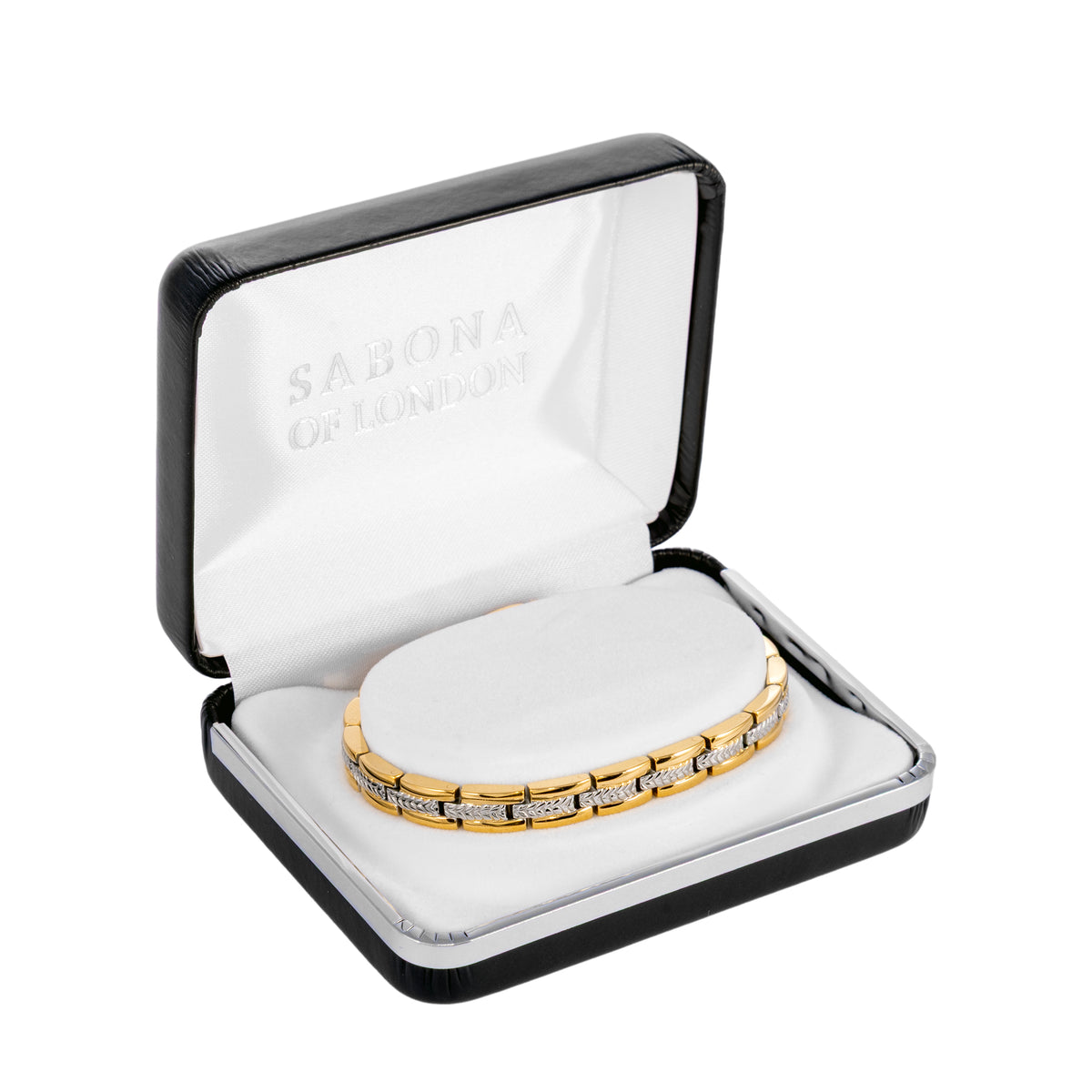 Sabona 330 Lady Executive Regal Duet Slim Magnetic Bracelet [Medium]